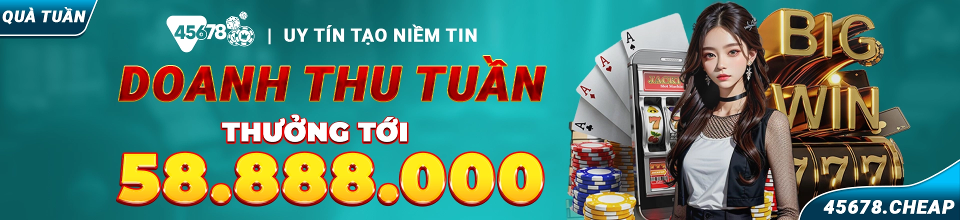 Doanh thu tuần 45678 lên đến 58.888.000 VNĐ